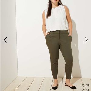 LOFT Green Marisa Skinny Pant 18